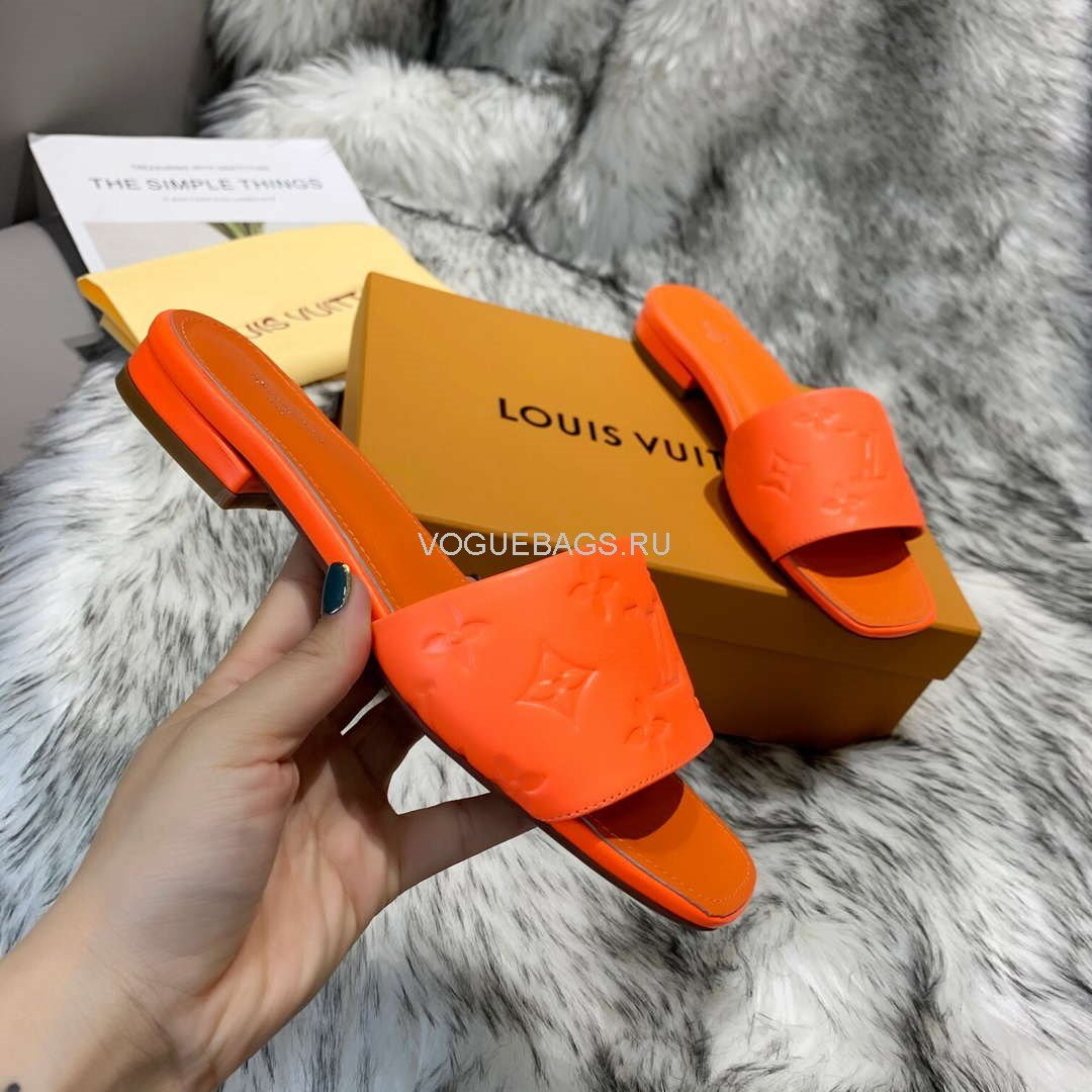 LV Sandals Designer Louis Vuitton Slippers 81116 Orange - luxibagsmall