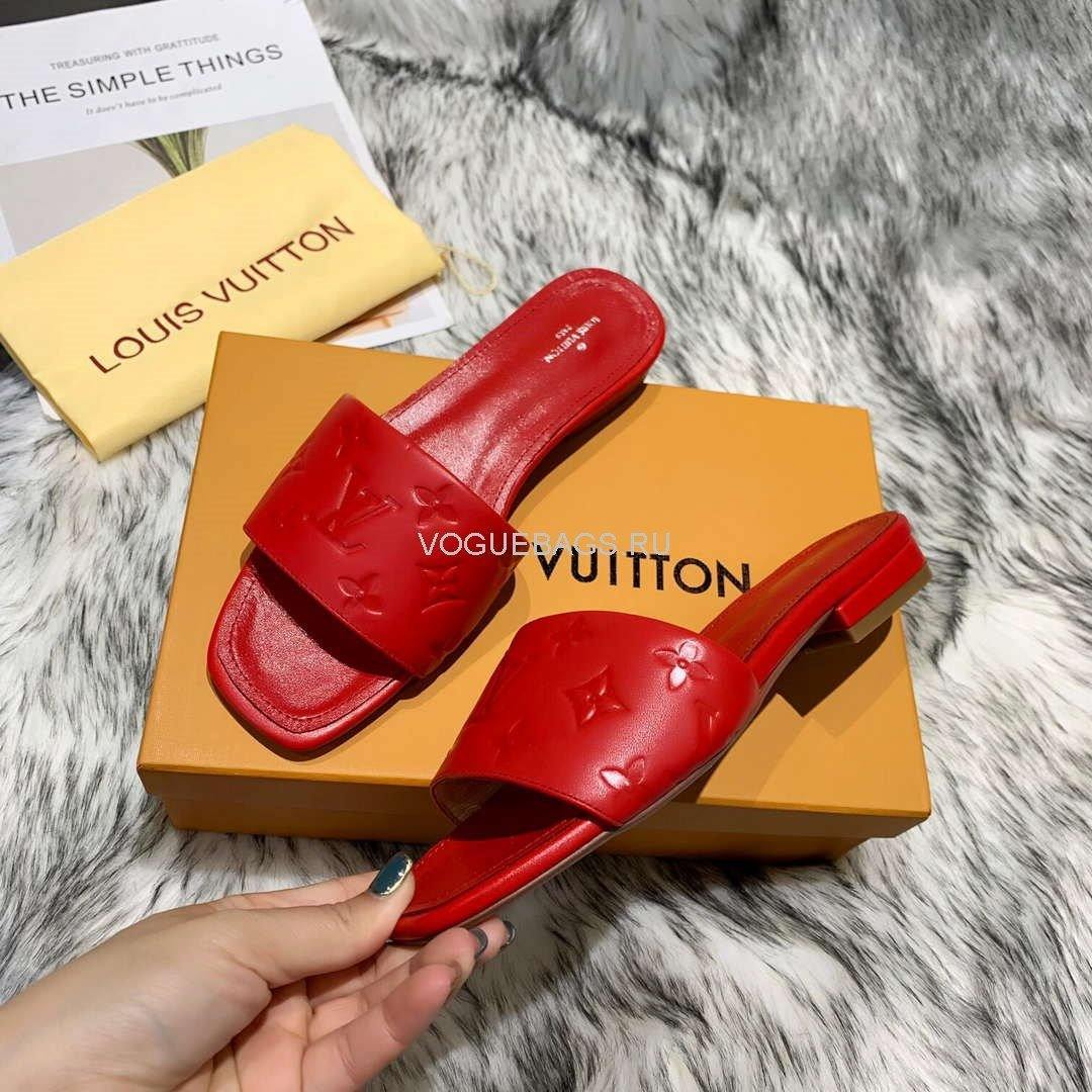 LV Sandals Designer Louis Vuitton Slippers 81116 Red - luxibagsmall