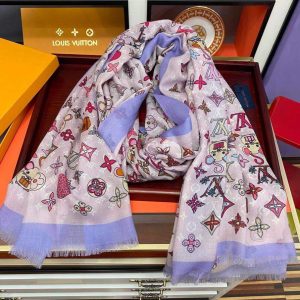 LV Scarves Louis Vuitton Monogram Shawl Scarf M60001 - luxibagsmall