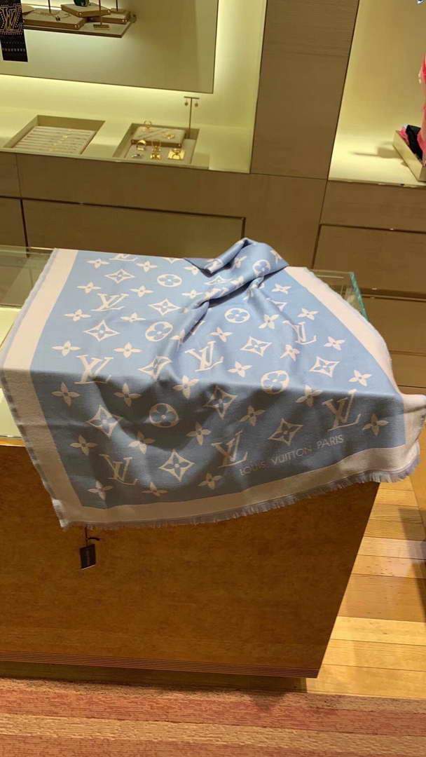 LV Scarves Louis Vuitton Monogram Shawl Scarf M60014 - luxibagsmall