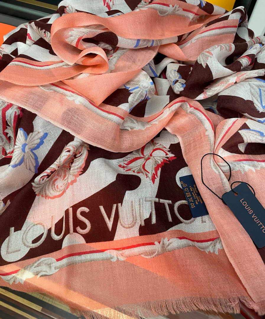 LV Scarves Louis Vuitton Monogram Shawl Scarf M60016 - luxibagsmall