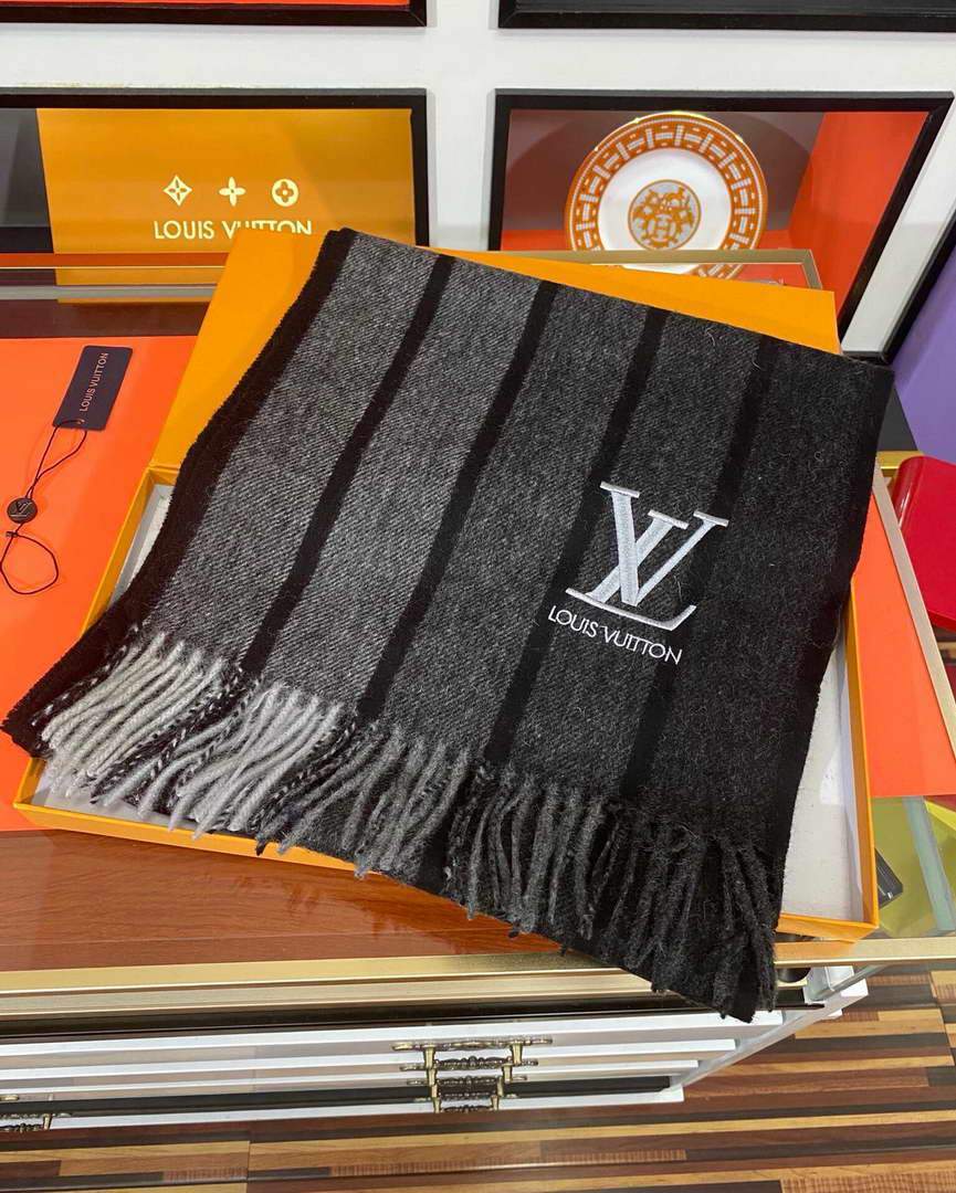 LV Scarves Louis Vuitton Monogram Shawl Scarf M60017 - luxibagsmall