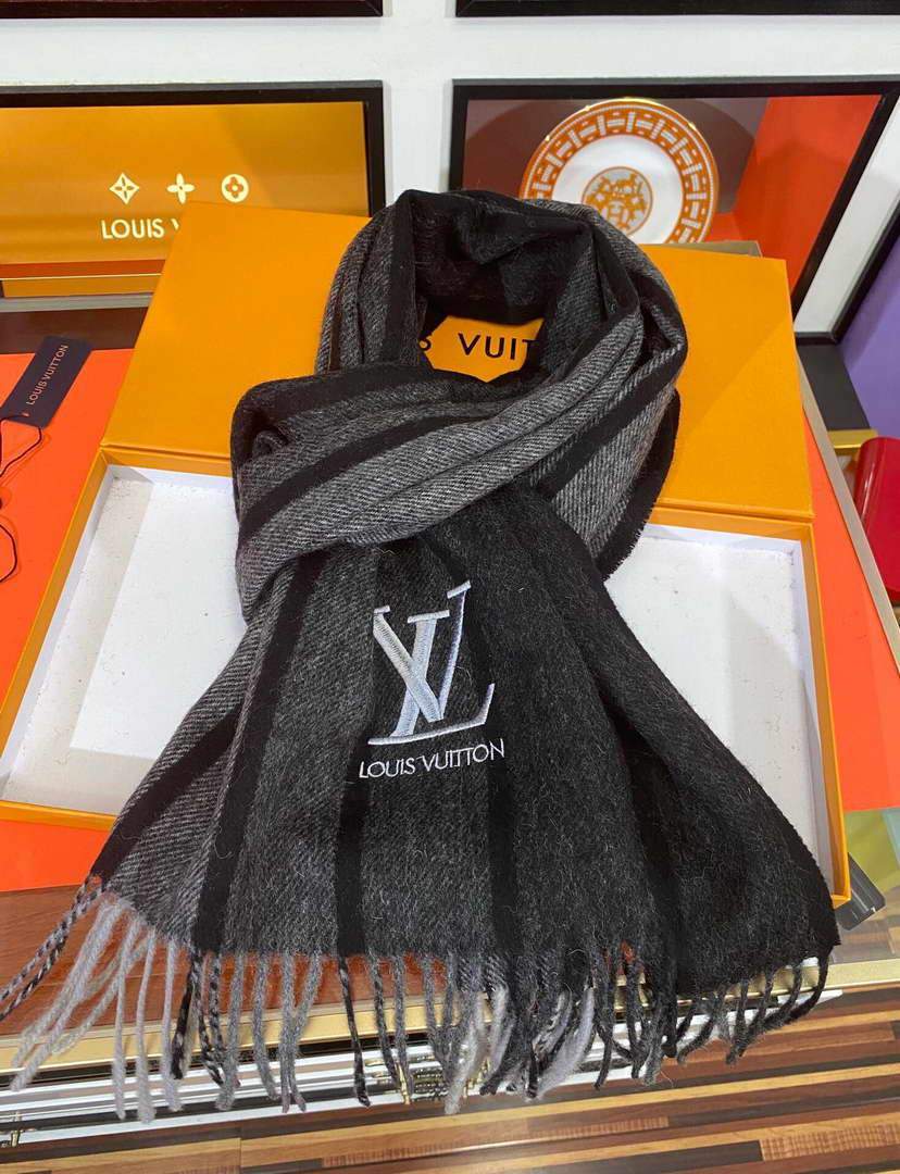 LV Scarves Louis Vuitton Monogram Shawl Scarf M60017 - luxibagsmall