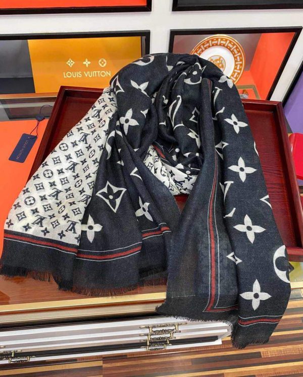 LV Scarves Louis Vuitton Monogram Shawl Scarf M60003 - luxibagsmall