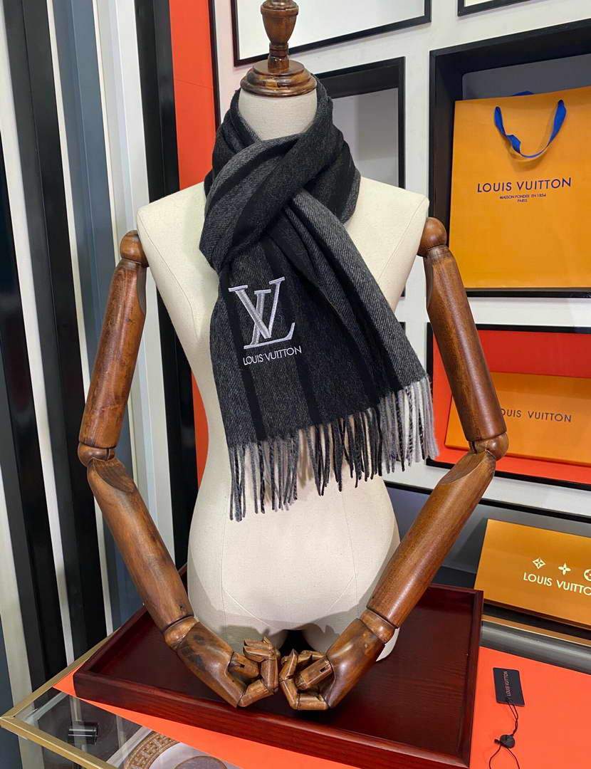 LV Scarves Louis Vuitton Monogram Shawl Scarf M60017 - luxibagsmall