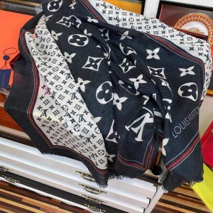 LV Scarves Louis Vuitton Monogram Shawl Scarf M60003 - luxibagsmall