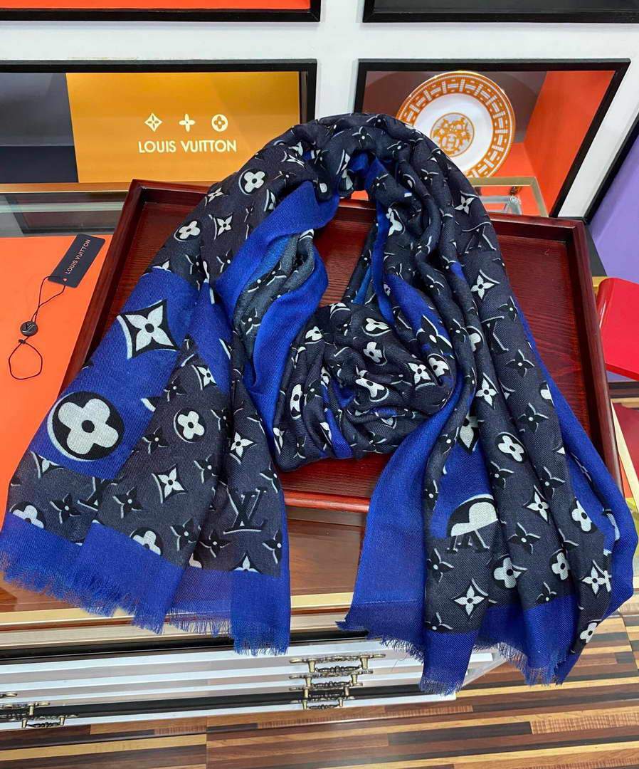 LV Scarves Louis Vuitton Monogram Shawl Scarf M60021 - luxibagsmall