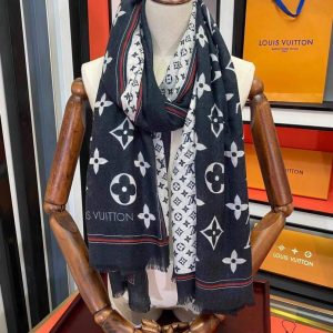 LV Scarves Louis Vuitton Monogram Shawl Scarf M60003 - luxibagsmall