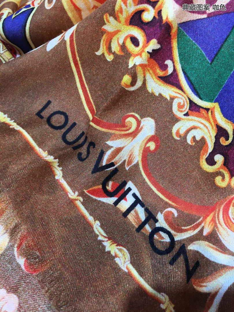 LV Scarves Louis Vuitton Monogram Shawl Scarf M60022 - luxibagsmall