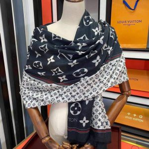 LV Scarves Louis Vuitton Monogram Shawl Scarf M60003 - luxibagsmall