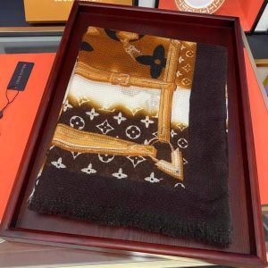 LV Scarves Louis Vuitton Monogram Shawl Scarf M60004 - luxibagsmall