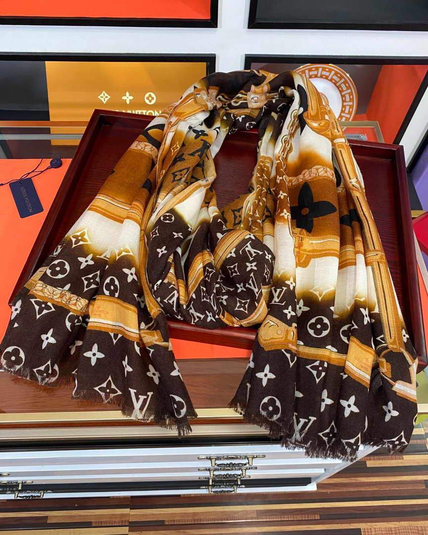 LV Scarves Louis Vuitton Monogram Shawl Scarf M60026 - luxibagsmall