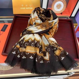 LV Scarves Louis Vuitton Monogram Shawl Scarf M60004 - luxibagsmall