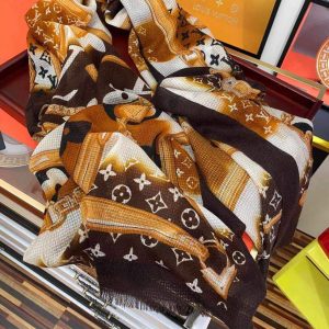 LV Scarves Louis Vuitton Monogram Shawl Scarf M60004 - luxibagsmall