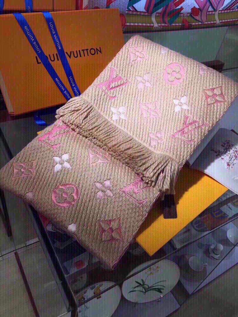 LV Scarves Louis Vuitton Monogram Shawl Scarf M60030 - luxibagsmall