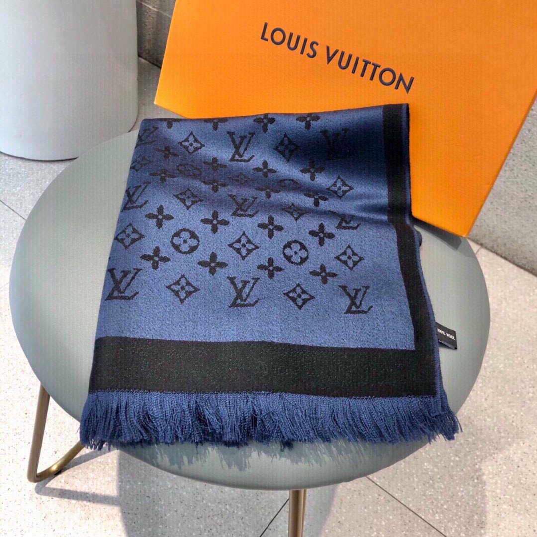 LV Scarves Louis Vuitton Monogram Shawl Scarf M60033 - luxibagsmall