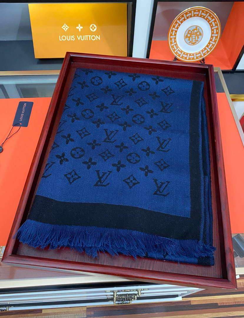 LV Scarves Louis Vuitton Monogram Shawl Scarf M60036 - luxibagsmall