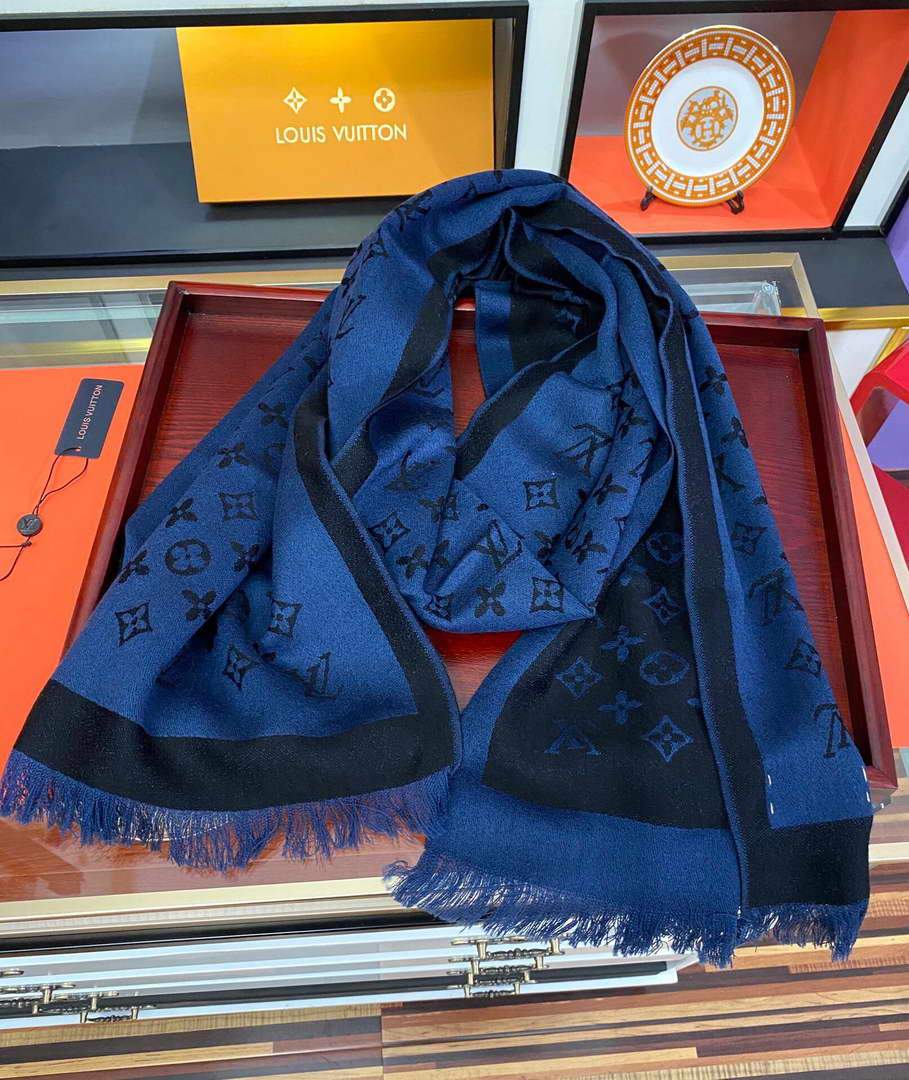 LV Scarves Louis Vuitton Monogram Shawl Scarf M60036 - luxibagsmall