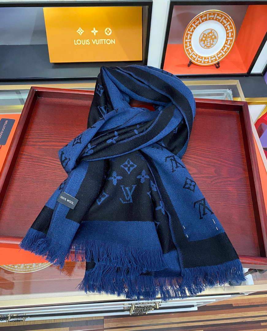 LV Scarves Louis Vuitton Monogram Shawl Scarf M60036 - luxibagsmall