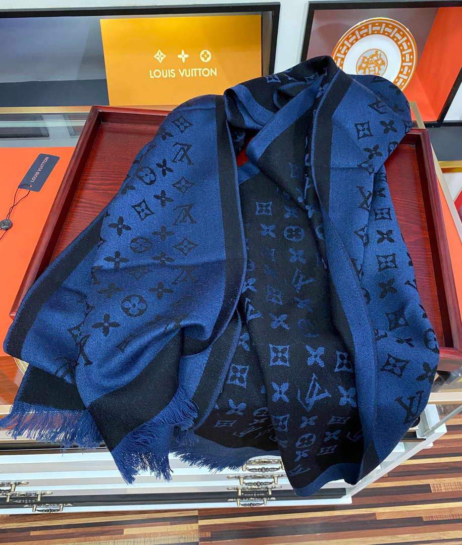 LV Scarves Louis Vuitton Monogram Shawl Scarf M60036 - luxibagsmall