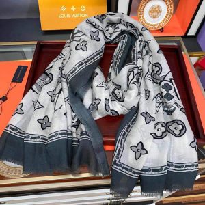 LV Scarves Louis Vuitton Monogram Shawl Scarf M60005 - luxibagsmall