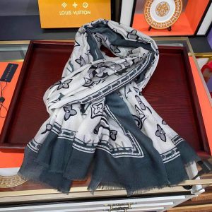 LV Scarves Louis Vuitton Monogram Shawl Scarf M60005 - luxibagsmall