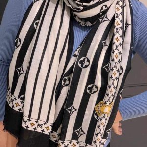 LV Scarves Louis Vuitton Monogram Shawl Scarf M60008 - luxibagsmall