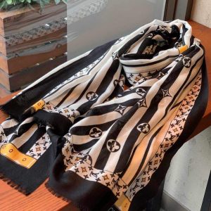 LV Scarves Louis Vuitton Monogram Shawl Scarf M60008 - luxibagsmall