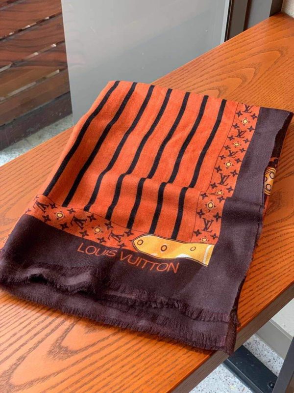 LV Scarves Louis Vuitton Monogram Shawl Scarf M60009 - luxibagsmall