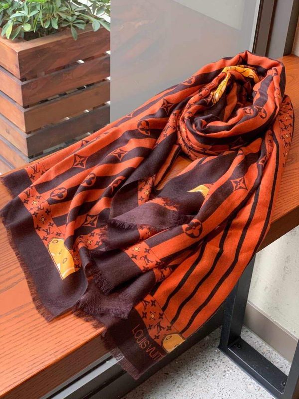 LV Scarves Louis Vuitton Monogram Shawl Scarf M60009 - luxibagsmall