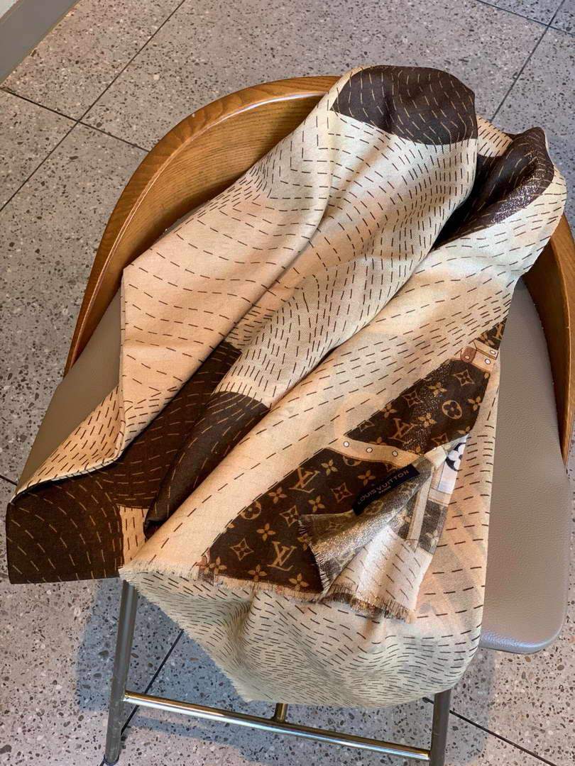 LV Scarves Louis Vuitton Monogram Shawl Scarf M60039 - luxibagsmall