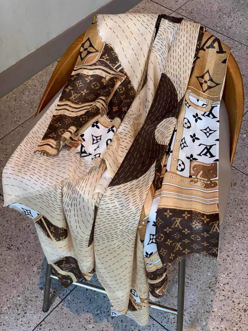 LV Scarves Louis Vuitton Monogram Shawl Scarf M60039 - luxibagsmall