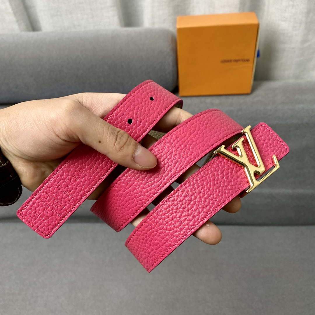 LV Women's Belts Collection Louis Vuitton Initials 30MM Belt Monogram 19003 - luxibagsmall