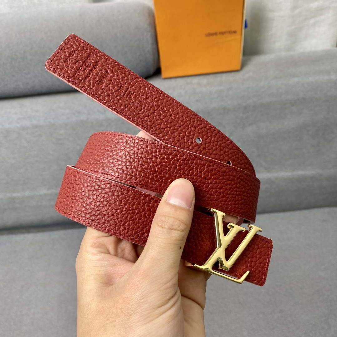 LV Women's Belts Collection Louis Vuitton Initials 30MM Belt Monogram 19003 - luxibagsmall