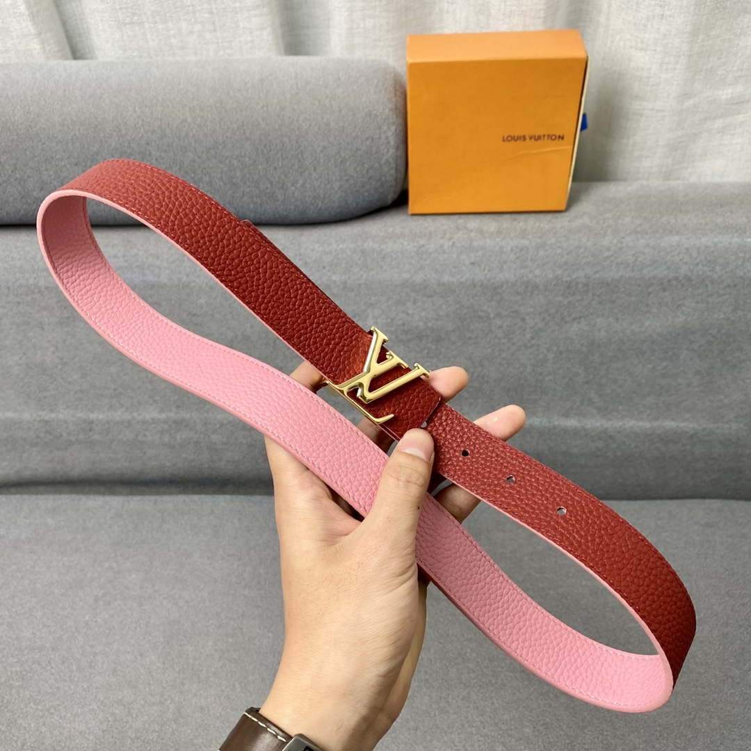 LV Women's Belts Collection Louis Vuitton Initials 30MM Belt Monogram 19003 - luxibagsmall