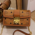 MCM MWRBAWO05CO001 Tracy Mini Crossbody in Visetos Cognac | COGNAC