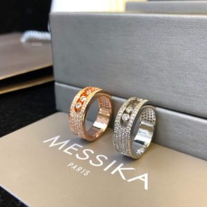 Messika White Gold Diamond Ring Move Joaillerie 20220 - luxibagsmall