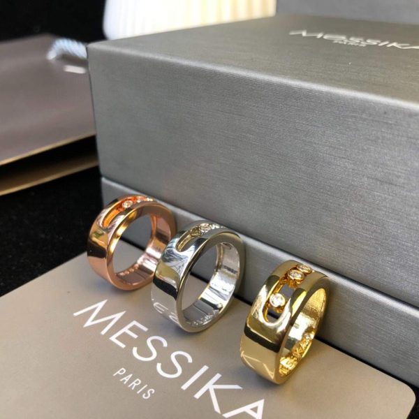 Messika Yellow Gold Diamond Ring Move Joaillerie 20212 - luxibagsmall