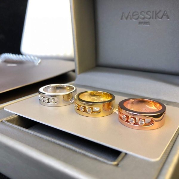 Messika Yellow Gold Diamond Ring Move Joaillerie 20212 - luxibagsmall