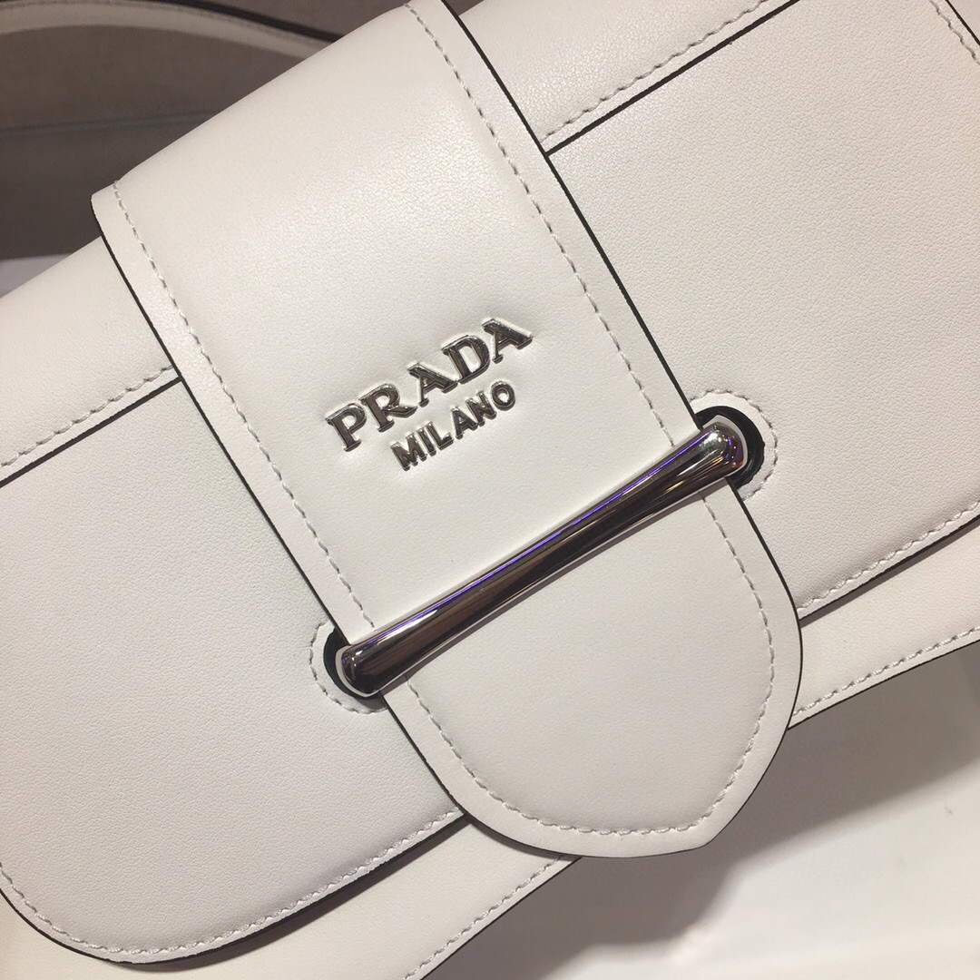 Prada 1BD168 Handbags Prada Shoulder bag White - luxibagsmall