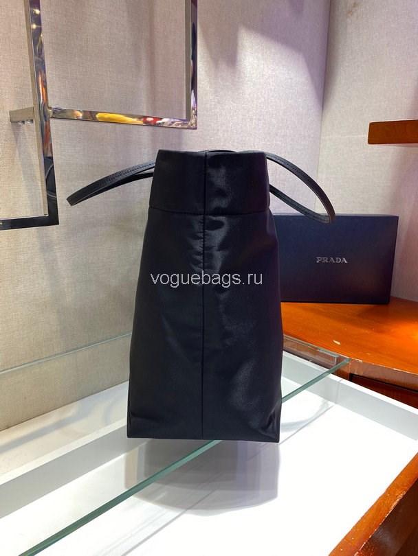 Prada 1BG107 Re Nylon Medium Tote Bag Black - luxibagsmall