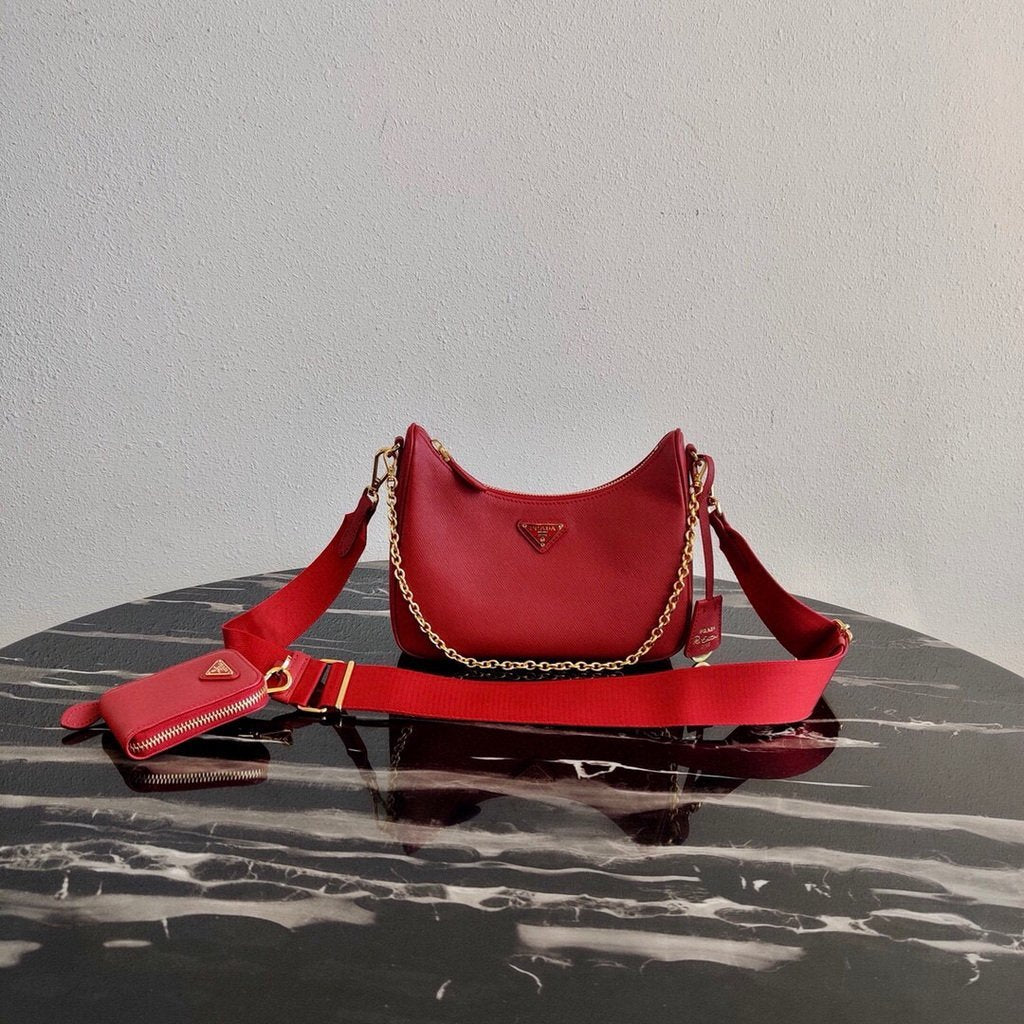 Prada 1BH204 Prada Re-Edition 2005 Saffiano leather Bag in Red - luxibagsmall