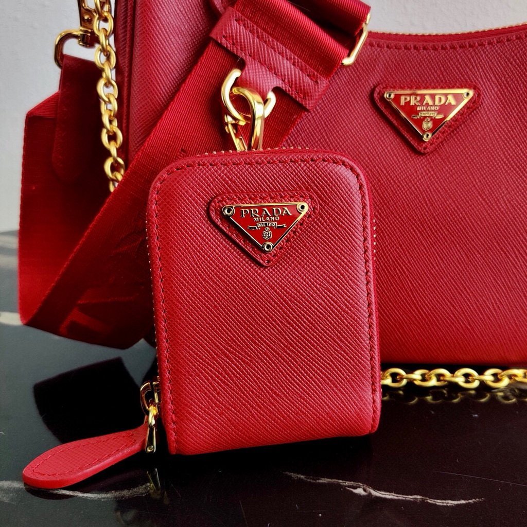 Prada 1BH204 Prada Re-Edition 2005 Saffiano leather Bag in Red - luxibagsmall