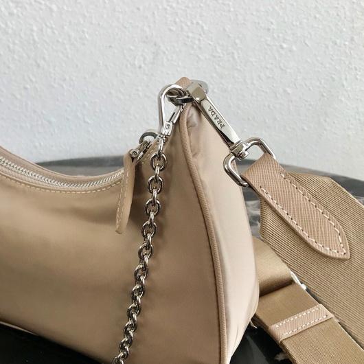 Prada 1BH204 Prada Re-Edition 2005 Nylon Bag Apricot - luxibagsmall