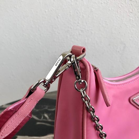 Prada 1BH204 Prada Re-Edition 2005 Nylon Bag Pink - luxibagsmall