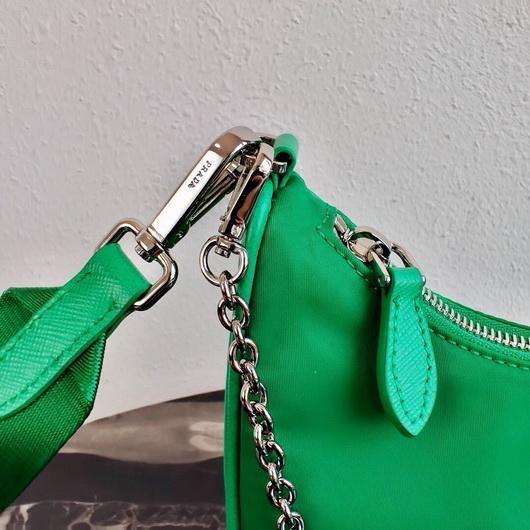 Prada 1BH204 Prada Re-Edition 2005 Nylon Bag Green - luxibagsmall