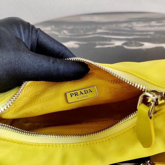 Prada 1BH204 Prada Re-Edition 2005 Nylon Bag Light Yellow - luxibagsmall