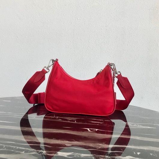 Prada 1BH204 Prada Re-Edition 2005 Nylon Bag Red - luxibagsmall