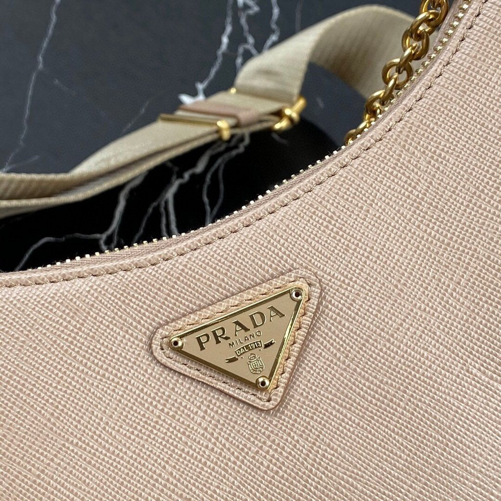 Prada 1BH204 Prada Re-Edition 2005 Saffiano leather Bag in Apricot - luxibagsmall