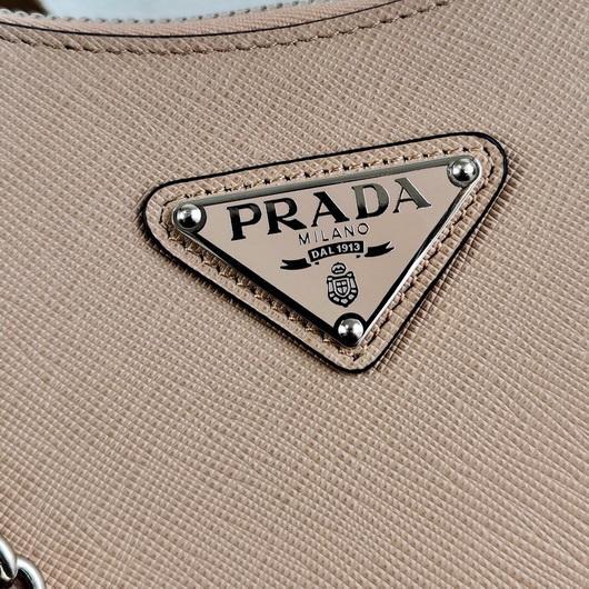 Prada 1BH204 Prada Re-Edition 2005 Saffiano leather Bag in Apricot Silver - luxibagsmall